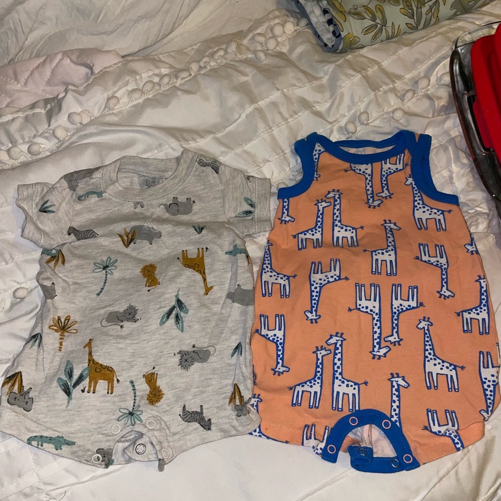 Colorful Baby Rompers Set - 0-3/3 month - Picture 3 of 4